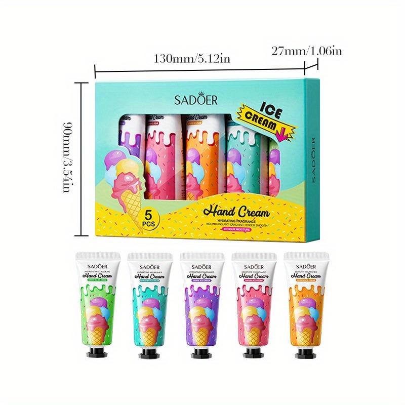 Набор увлажняющих кремов для рук Ice Cream Питает и разглаживает кожу ES Подходит для всех типов кожи Идеальный рождественский подарок