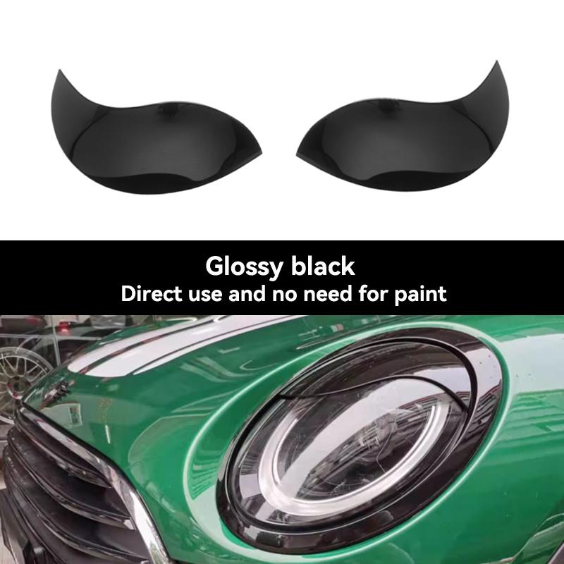 Carbon Fiber Car Headlight Eyebrows Cover FRP Front Angry Eyelids For MINI F54 CLUBMAN F57 CABRIO 3 doors F55 F56 COOPER S