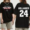 24 Hollander Montreal Voyageurs Мерч Футболка Горячее ТВ Подогреваемое Соперничество Футболка Унисекс Уличная Одежда Женская Мужская Одежда Свободная Футболка с Круглым Вырезом