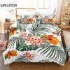 Цветочный пододеяльник Весенний красочный узор с цветами Полуторный комплект постельного белья для детей, подростков, взрослых Микрофибра Двуспальный Квинсайз Кингсайз Пододеяльник