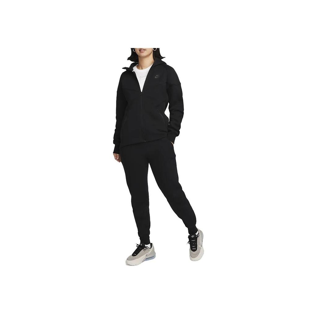 Nike Куртка с капюшоном и принтом в виде букв Color Block, с длинным рукавом, женская, черная FB8339-010