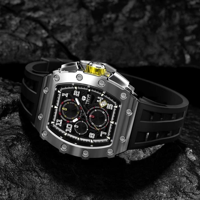 Montre - TSAR BOMBA - Tonneau - Luxe - 50M étanche - Quartz Japonais