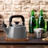 Fuji Horo Whistling Induction Light Kettle, Compatible, Cotton, 2.1L, Gray, CTN-2.1WK.LG