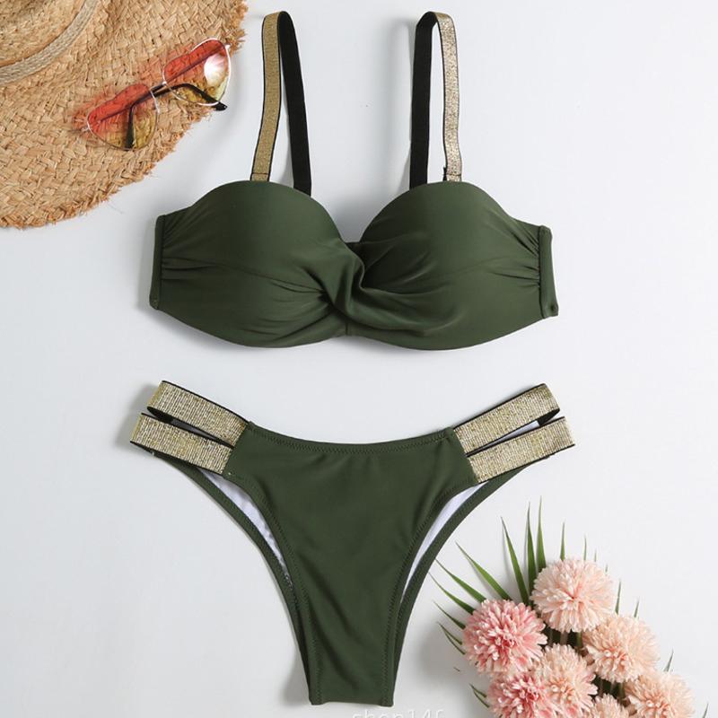 Summer Sexy Bikinis Push Up Swimsuits Women's Swimwear For Female Beach Swim Wear Bathing Suits Brazilian Bikini Set Pool Bather
