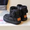 Зимние детские функциональные водонепроницаемые сноубутсы для мальчиков, утепленные флисом и утолщенные хлопковые ботинки для девочек, спортивная зимняя обувь