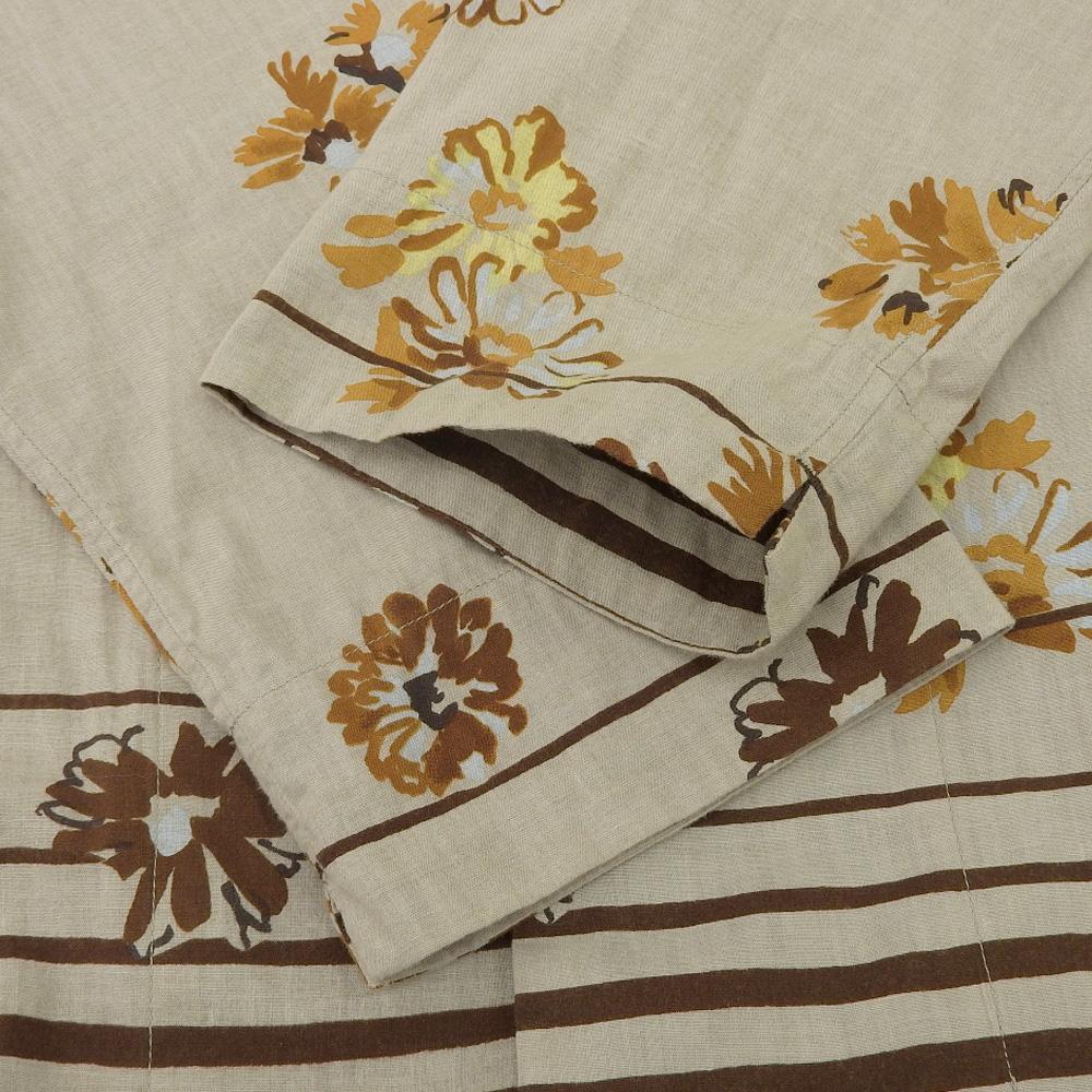 45R Striped floral print dress, women's, beige and brown, size 02, 70450211 dress 02 Beige / brownUsed