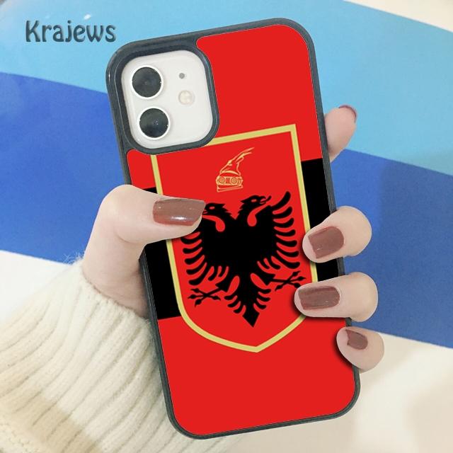 Мягкий чехол для телефона с баннером орла албанского флага для iPhone 14 5 SE 6s 7 8 plus X XR XS 11 12 13 pro max Samsung S21 S22 ultra