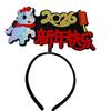 Cartoon 2026 Happy New Year Headband Red New Year Headdress Kawaii Horse Year Hairband  Children