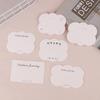 100Pcs Cute Headband Hair Clips Jewelry Display Card Blank Kraft Paper Card Hairclip Price Tag Hairpin Packaging Cardboard Holde