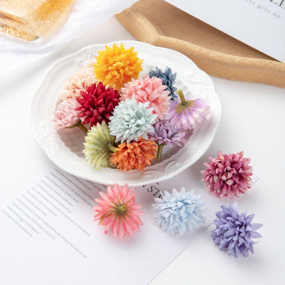 20PCS Handmade Artificial Flowers DIY Craft Silk Flower Beautiful Silk Hydrange Wedding Decoration