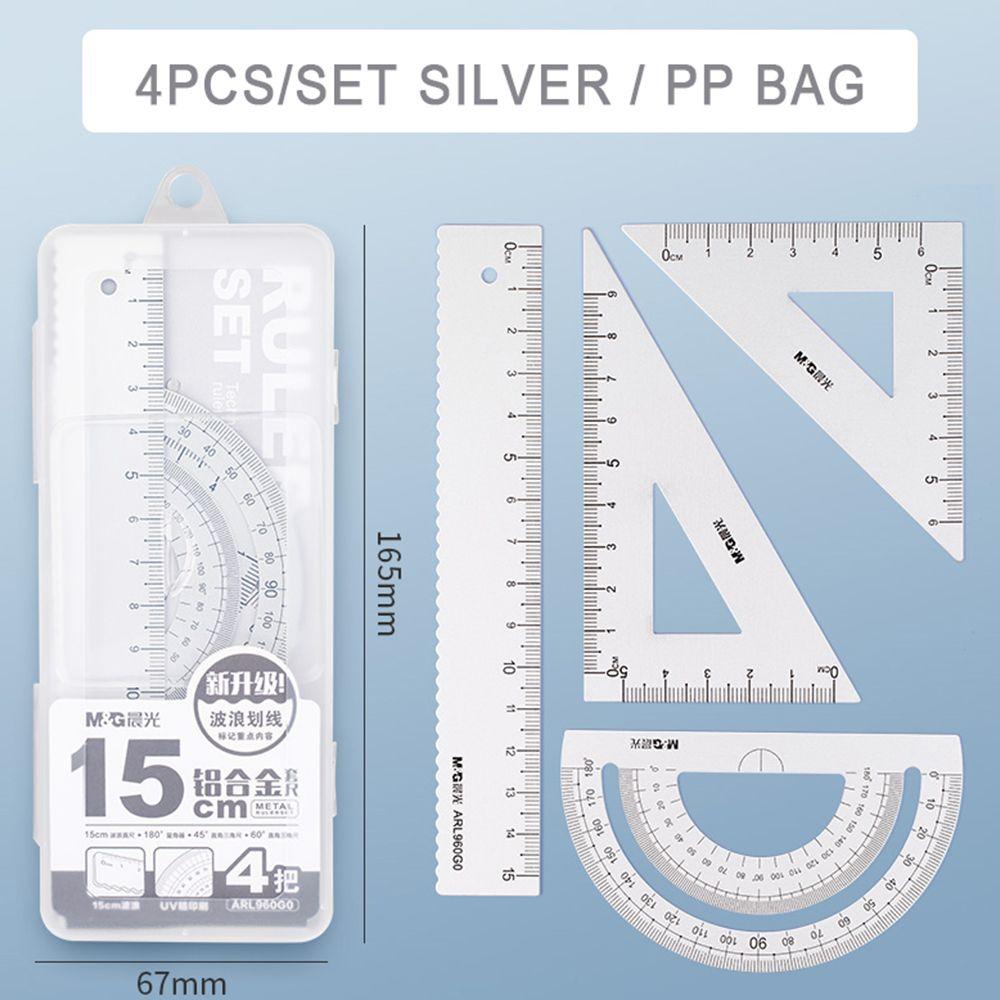 Геометрия Школа Офис Металлические линейки Экзаменационные канцелярские товары Набор алюминиевых линеек Чертежные принадлежности