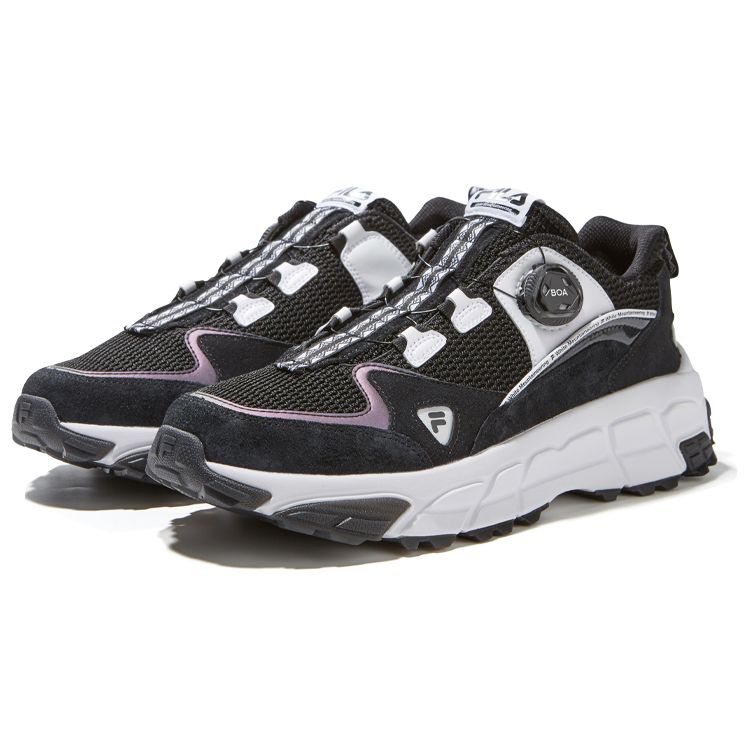White Mountaineering X Fila Fusion Sky Runner Совместная Лимитированная Серия Низкие Папины Кроссовки Женская кроссовка Черный T12W044108FBW