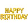 16-дюймовые шары с буквами Baby Happy Birthday из алюминиевой фольги, воздушные шары, украшения для вечеринки, детские шары на день рождения