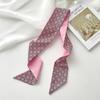 Elegant Ribbon Headband Silk Scarf Flower Hair Tie Printed Scarf Collocation Clothing Accessories Neckerchief Long Scarf Women