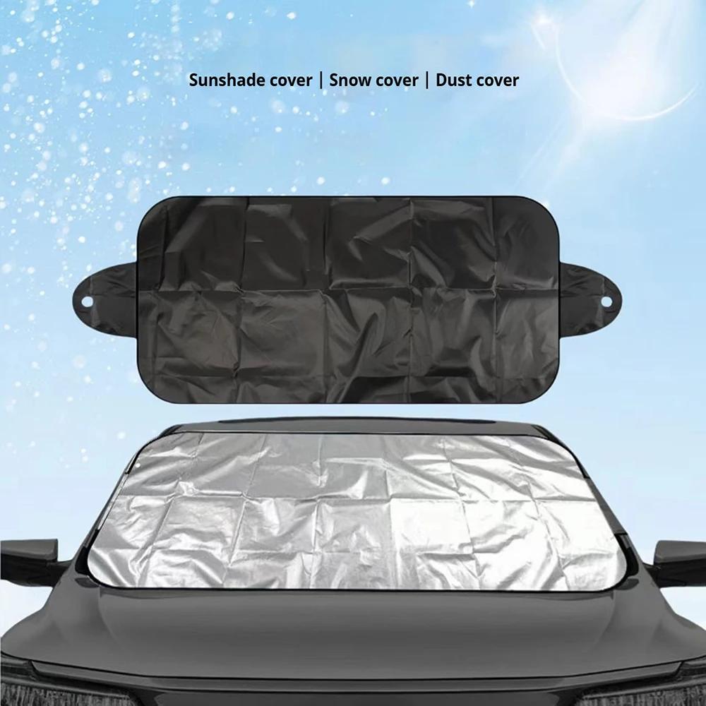 Car Accessories Car Windscreen Windshield Frost Cover Ice Snow Shield Front Protector Auto UV Protection Curtain Styling 1Pc