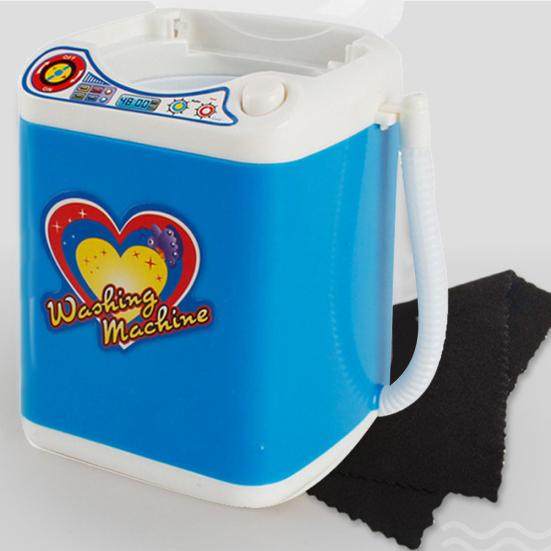 Мини Электрическая Стиральная Машина Игрушка Очистка Кистей для Макияжа Дегидратация Сушка