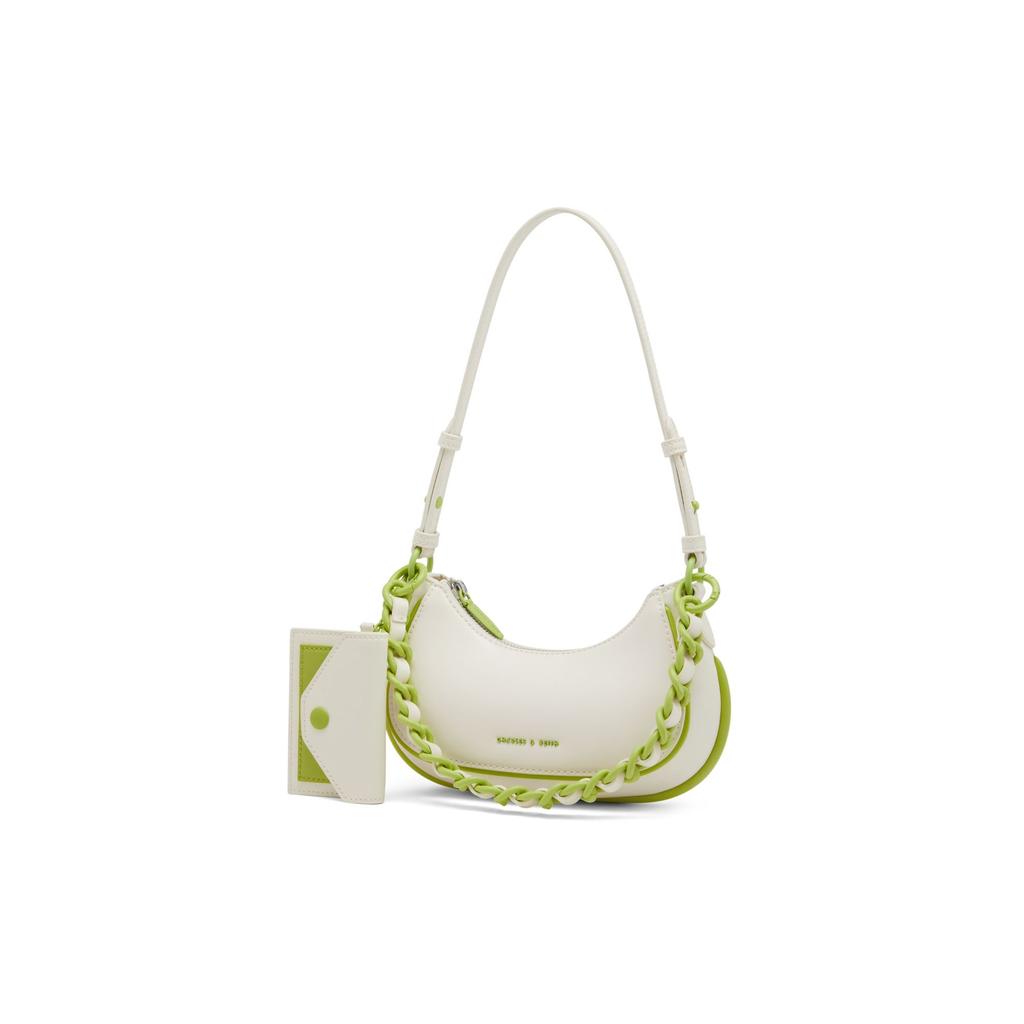 Charles & Keith Zipper Card Holder Versatile Fabric Small CK Bag Underarm Crossbody Shoulder Bag Women bags Multicolor CK2-20671550