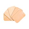25/50/100pcs Blank Unfinished Wood Gift Tags DIY Rectangle Wood Pieces Wood Ornaments with Rope for Wedding Gift Tags Party