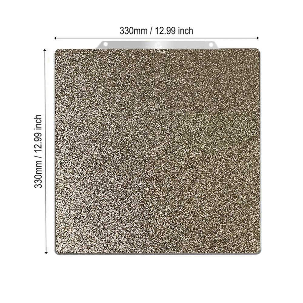 For Elegoo Neptune 4 Plus/3 Plus PEI Build Plate 330x330mm Double Sided Textured PEI Spring Steel Sheet for X5SA Pei 330x330