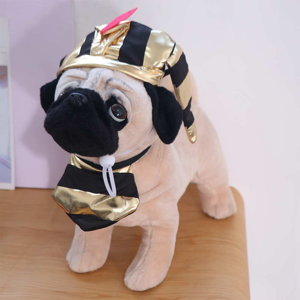 Breathable Halloween Party Hat Cute Pet Cosplay Costume Pet Egyptian Pharaoh Hat  For Cats Dogs