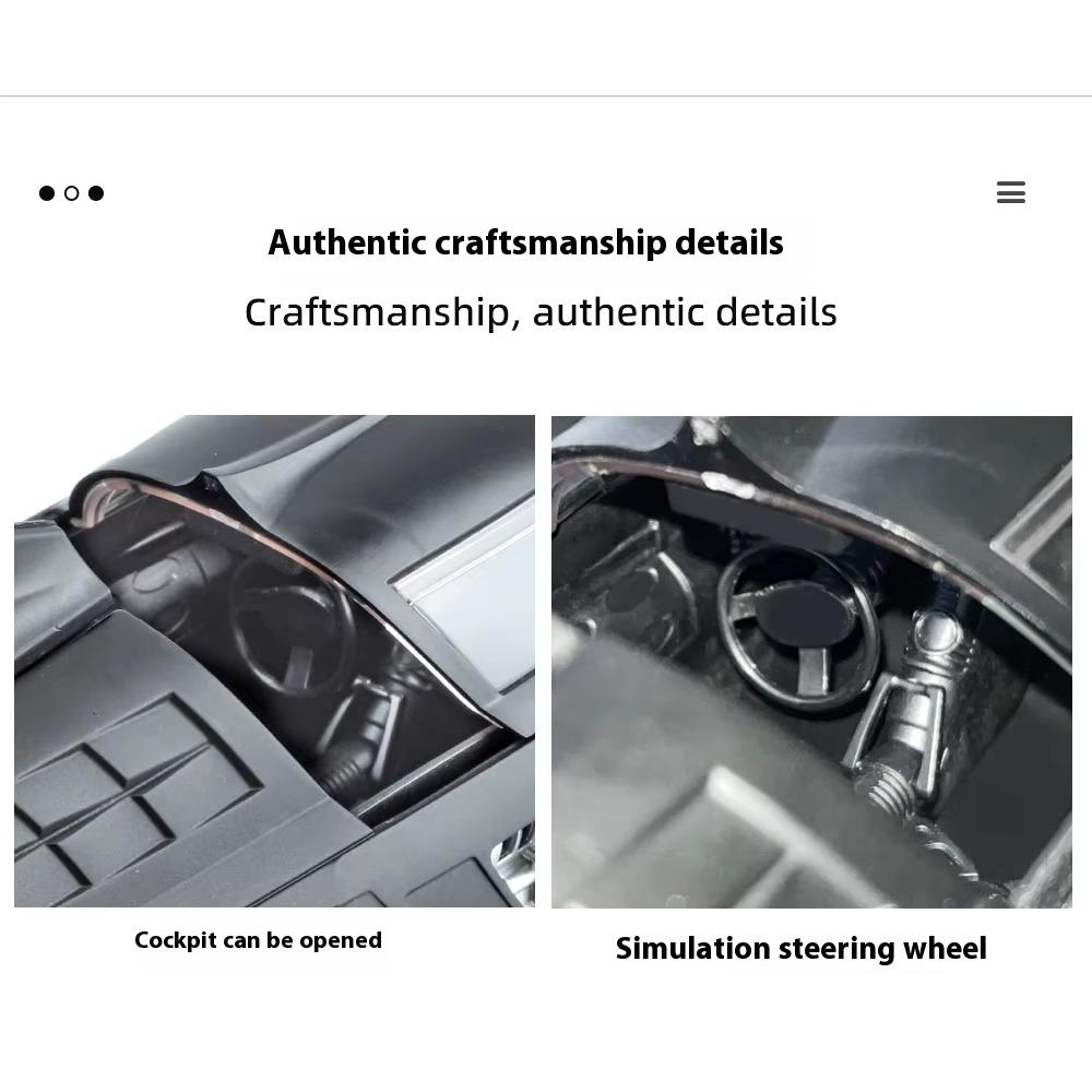 1/18 Scale Classic Movie Car Second Chariots Batmobile Alloy Concept Bat Sports Car Metal Metal Racing Car Model Sound Light Kids Toys