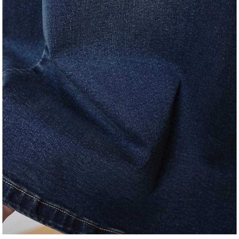 Dimanaf 2025 Летние эластичные джинсовые юбки больших размеров Женская мода Свободная А-силуэта Юбка с высокой талией Винтаж