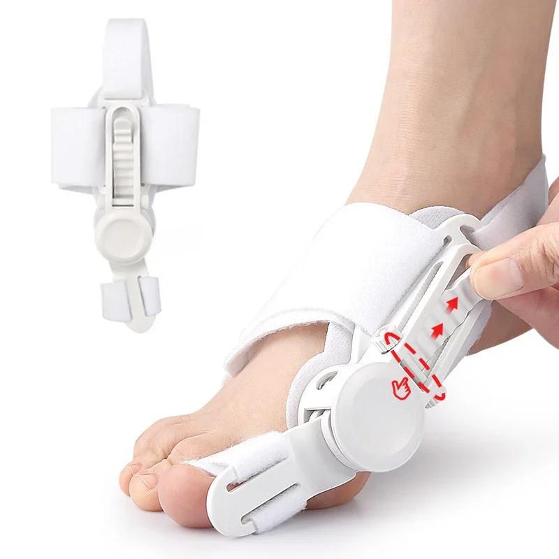 1 шт. Корректор косточки на ноге Унисекс Бандажи для Hallux Valgus Пальца Ноги Вращающийся Разделитель Пальцев Выпрямитель Регулируемый Корректор Пальцев Ноги