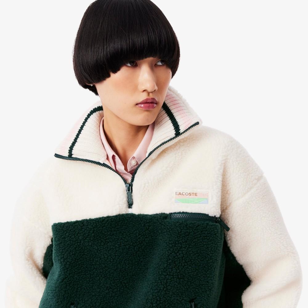 Lacoste Женская толстовка с полумолнией из поларфлиса SF5266-55NF2I