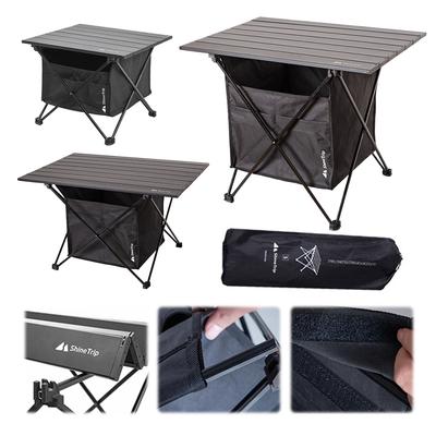 Складной стол из алюминиевого сплава, портативный туристический стол, легкий пляжный стол с сумкой для хранения для кемпинга на открытом воздухе, пляжного пикника