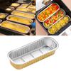 5PCS Tin Paper Box Air Fryers Household Ovens Tin Paper Boxes Barbecues Baking Aluminum Foil Trays Rectangular Tin Trays