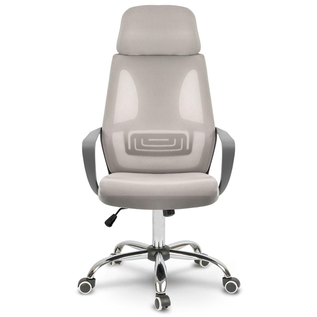 Praga Micro-Mesh Office Chair - Light Gray