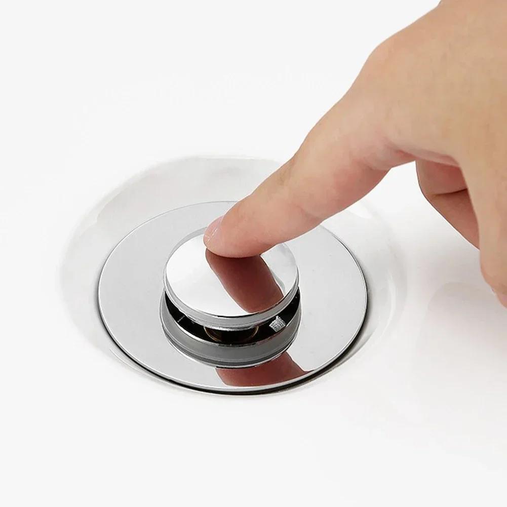 Пробка для слива, откидной сердечник, сливной фильтр для раковины, клапан, улавливатель волос, фильтр для душа, пробка для ванны, заглушка для раковины в ванной