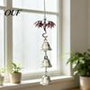Fantasy Style Gift Retro Dragon Hanging Bells, Metal Flying Wind Chime, Rustic Outdoor Garden Ornament for Patio Porch Yard Home Decor Exquisite Alloy