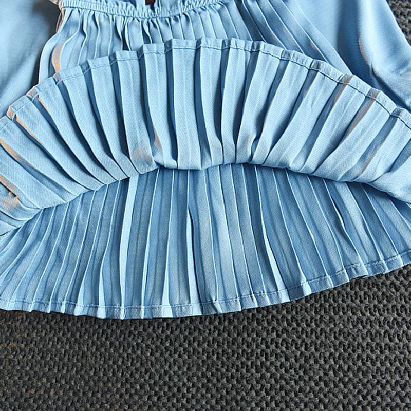 Платье с длинными рукавами для девочек, новая винтажная юбка для маленьких девочек, детская плиссированная юбка