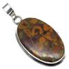 Pendant Azuboo Lite Gemstone Handmade Gift For Her Silver Jewelry 2.25"