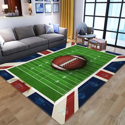 3D-печатный коврик для пола с изображением регби, для гостиной, спальни, украшения дома