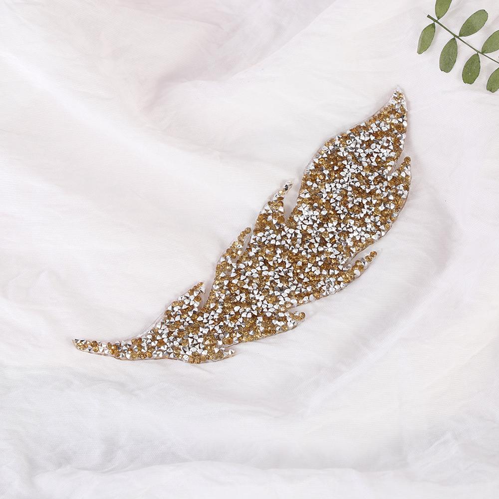 Украшения для одежды Термонаклейки с мотивами Термофиксированные листья Нашивки со стразами Аксессуары для одежды