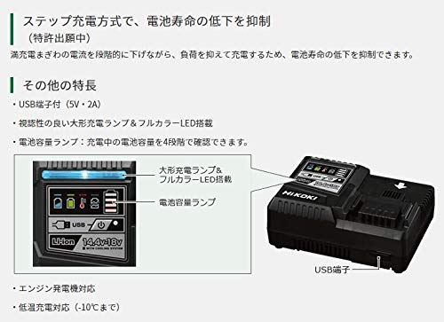 Беспроводной гвоздезабивной пистолет HiKOKI серии NP18DSAL с интеллектуальным толкающим механизмом, быстрой зарядкой и чехлом, в комплекте с функцией Multi-Volt (ЛХПК)