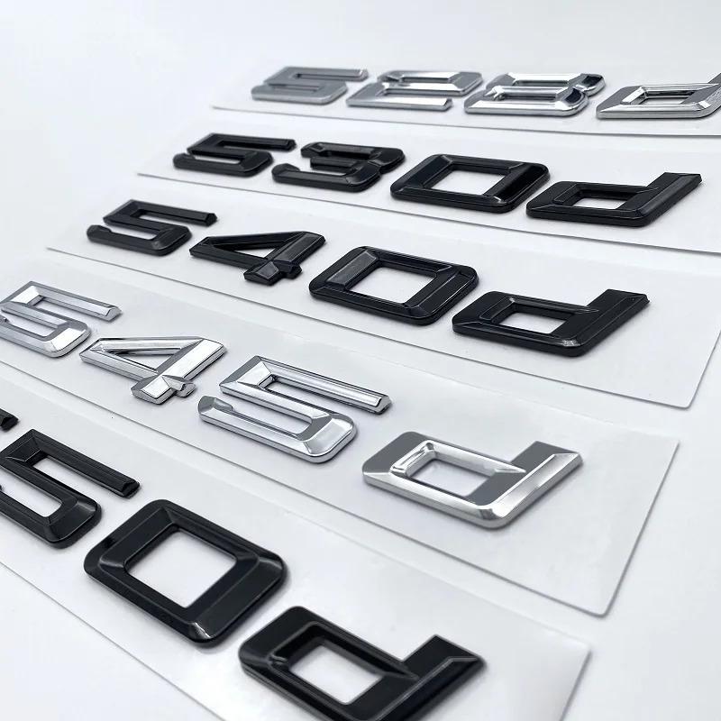 Наклейка с буквенным логотипом на багажник Для BMW 5 серии 520d 525d 528d 530d 535d 540d 545d E39 E60 E61 F07 F10 F11 G30 G31 it2 6a