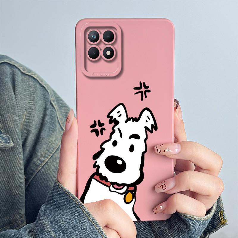 Чехол для телефона OPPO Realme 8i 4G RMX3151 RMX3286 Мягкий силиконовый Capa для realme Narzo 50 Милый панда Мультяшный Цветок Funda Чехол