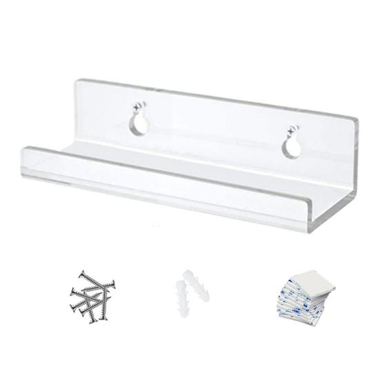 1 шт./6 шт. прозрачная акриловая виниловая полка для пластинок, настенное крепление, гладкий дисплей для музыкальных альбомов, плавающие полки, держатель для пластинок