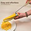 Овощечистка для кукурузы из нержавеющей стали, молотилка для кукурузы в початках, эргономичная ручка, инструмент для быстрого удаления зерен кукурузы для кухни, барбекю