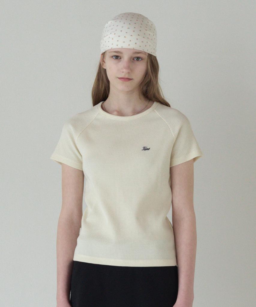 Футболка с коротким рукавом и рукавами реглан TTUDEMENT (слоновая кость)