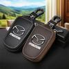 Leather Car Key Case Wallet Holder for 3 6 CX5 CX30 Axela Atenza Skyactiv BT-50 Biante Car Accessories