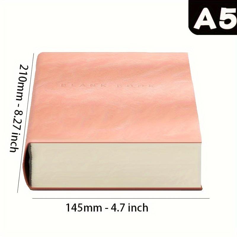 A5 760 Page Notebook -Ultra Thick Blank Journal for Sketching & Doodling, Artificial Leather Soft Cover Gift for Students Adults