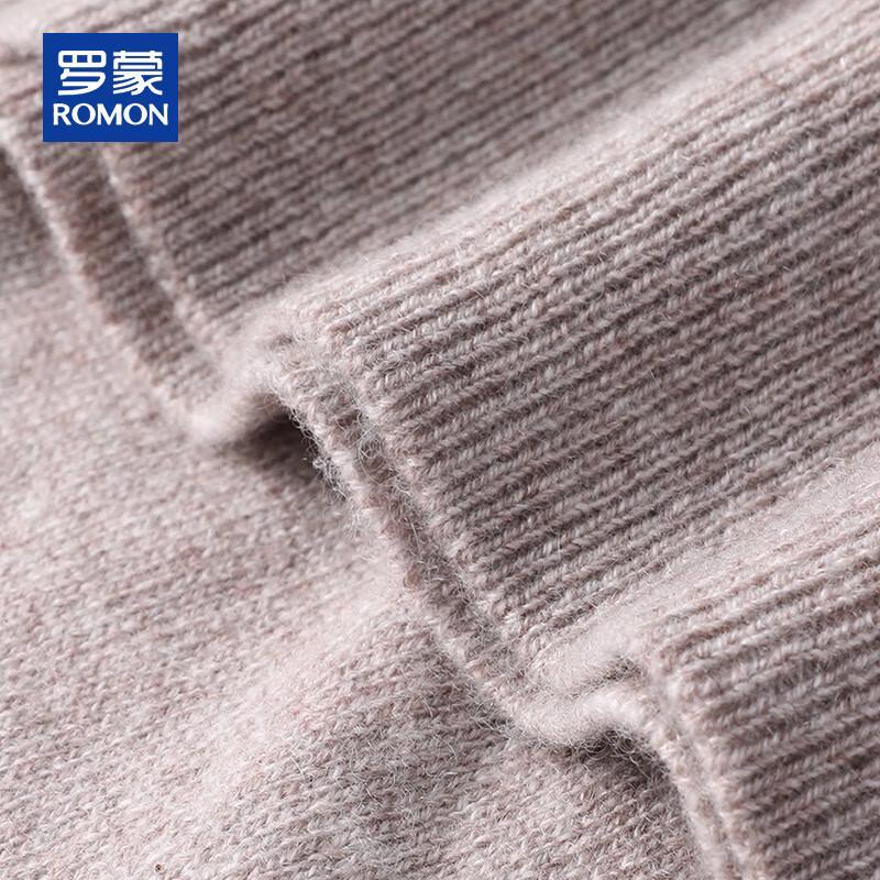 ROMON Мужской толстый свитер из 100% кашемира с круглым вырезом