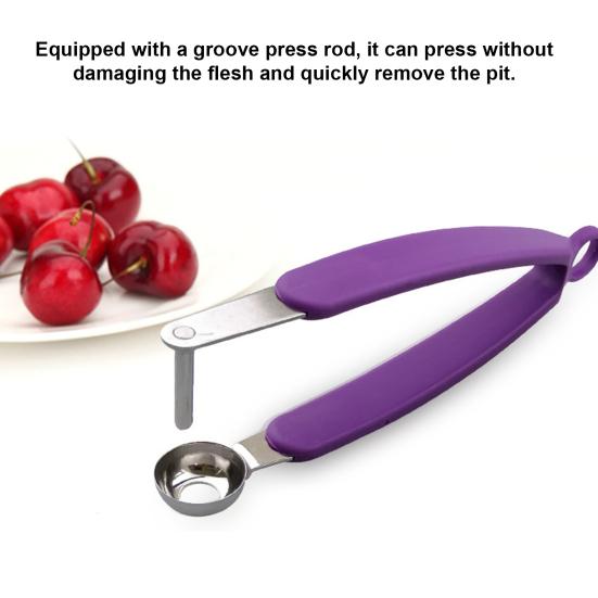 Cherry Corer Cherry Pitter Tool Stainless Steel Olive Pitter Heavy-Duty Fruit Pit Remover Multi-Purpose Kitchen Accessory