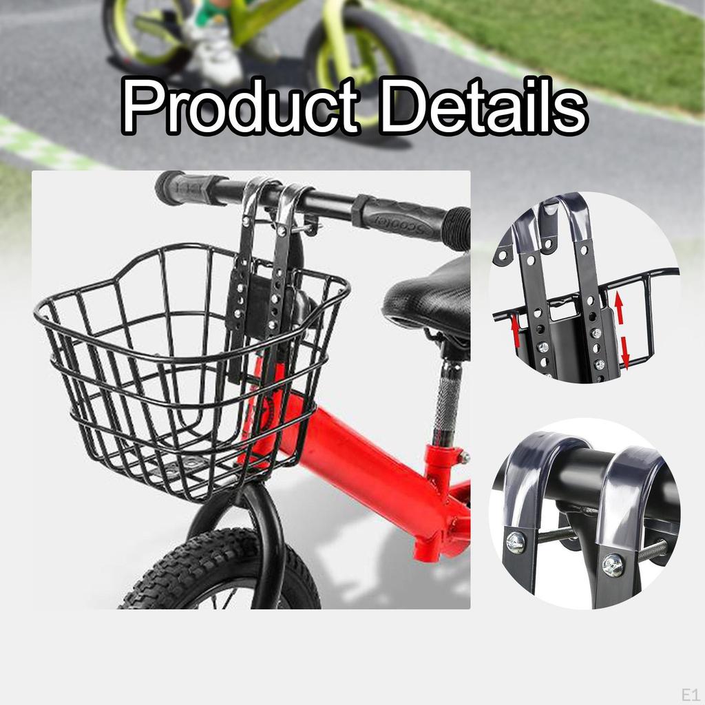Kids Bike Basket Front Decor,Children Bicycle Basket,Carrying Cycling Basket,Front Handlebar