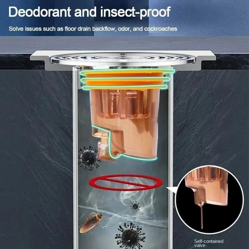 Гравитационно-индукционный слив для пола-стержня туалета Дезодорант против запаха без запаха для ванной комнаты, туалета, канализации, душа, слив для ванной, кухни