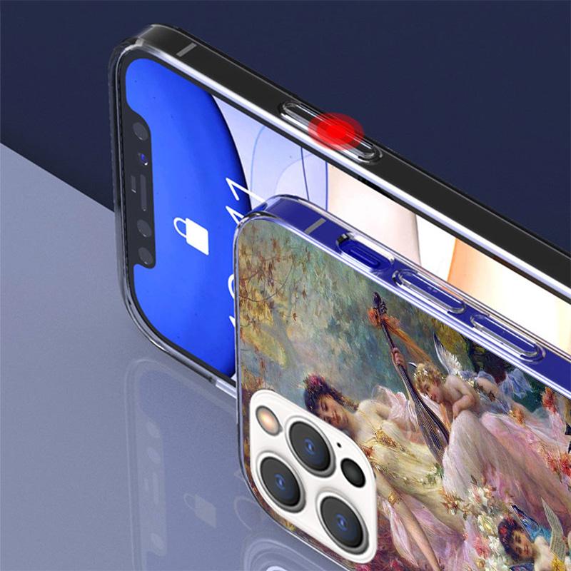 Чехол для телефона в стиле живописи эпохи Возрождения Для iPhone 17 Air 16 Pro Max 16E 15 + 14 Plus 11 12 13 Mini 7 8 SE Подарок Печатная Обложка Fundas 17 A
